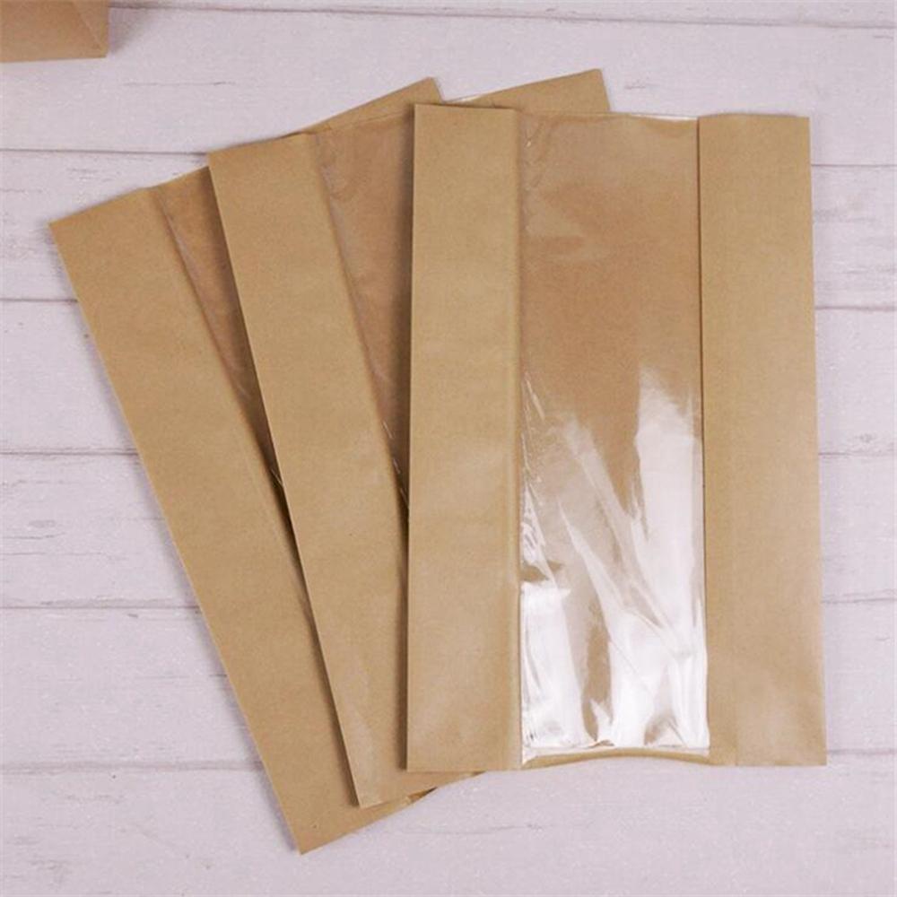 Set 50 Túi Giấy Kraft Trong Suốt Đựng Bánh Nướng Tiện Dụng