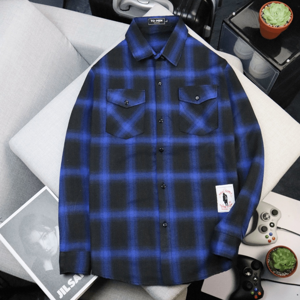 Áo Sơ Mi Caro Nam Tay Dài Trơn Chất Kate Nỉ Mềm Mịn Đủ Size Form Đẹp Phong Cách Trẻ Trung Hot Trend NEW UNISEX