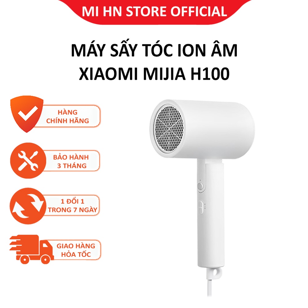 Máy sấy tóc bổ sung ion âm Xiaomi Mijia Simple H100 2 chế độ, 1600W - Bảo hành 3 Tháng
