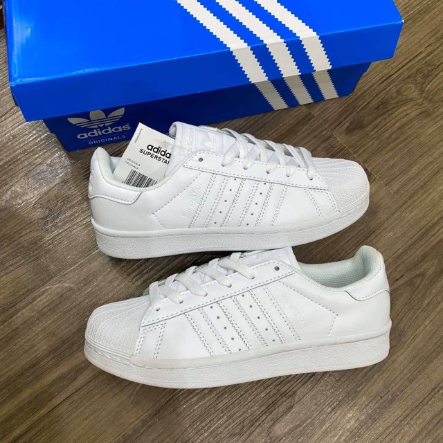 Giày Thể Thao Sneaker Sò Full Trắng Super Star Nam Nữ 11
