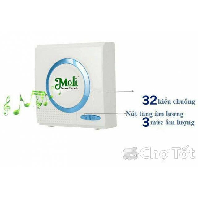 [Sales off] Chuông cửa Moli báo khách 32 kiểu chuông siêu rẻ