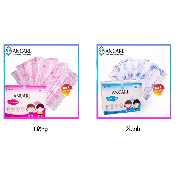 Khẩu trang-Set 10 khẩu trang Baby Ancare cho bé 1-7 tuổi