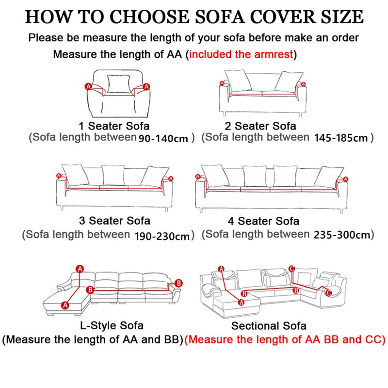 1/2/3/4-seater Geometric Elastic Sofa Covers for Living Room Modern Sectional Corner Sofa Cover Slipcovers Couch Cover  Protector Free Pillow Cover