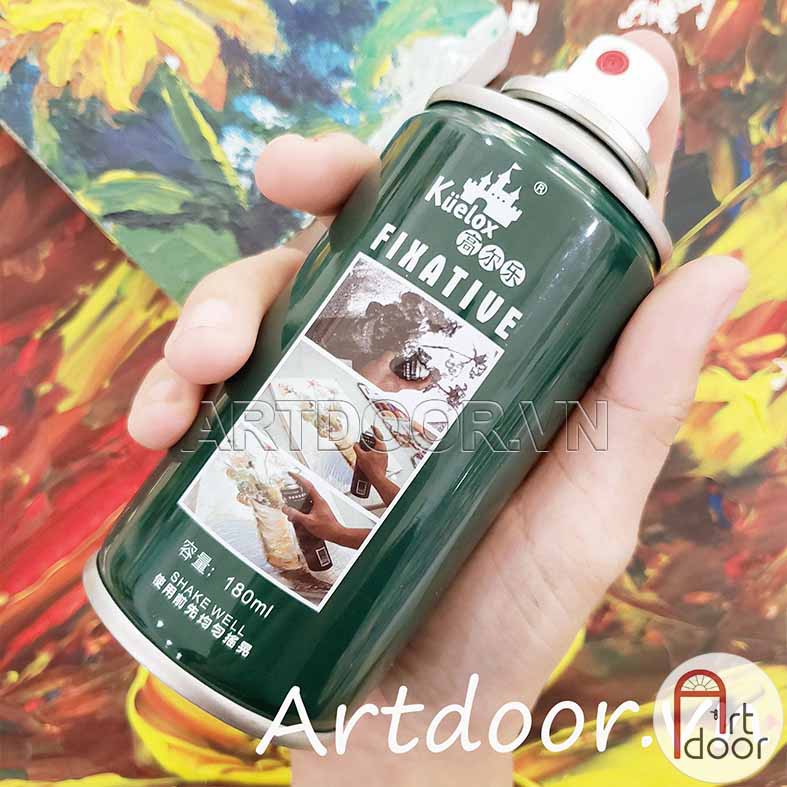 [ARTDOOR] PK Xịt bảo quản tranh Than Chì KUELOX lâu phai, kháng nước