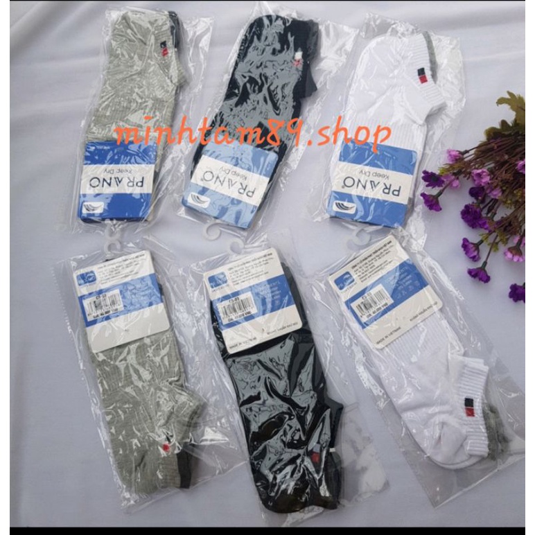 Tất cổ thấp PRANO kháng khuẩn chống hôi chân