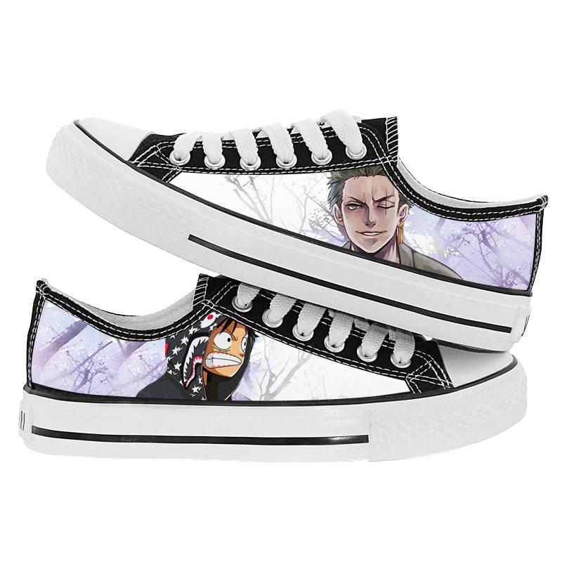 One Piece Canvas Graffiti Anime giày nam | BigBuy360 - bigbuy360.vn