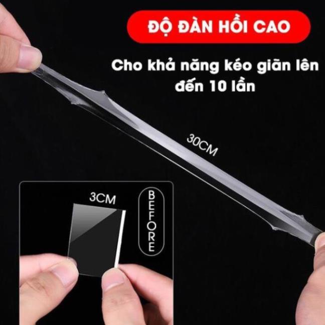 [ ĐỔ BUÔN] Băng dính Nano 2 mặt Siêu kết dính Full Size - Băng dính đa năng