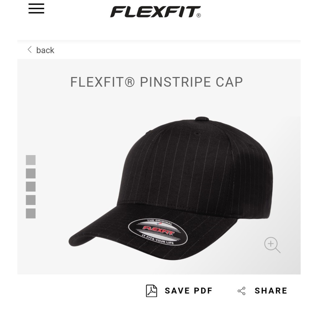 Nón mũ bít đuôi bóng chày Flexfit Pinstripe Cap nón lưỡi trai thời trang nón kết đen ( Hình thật )