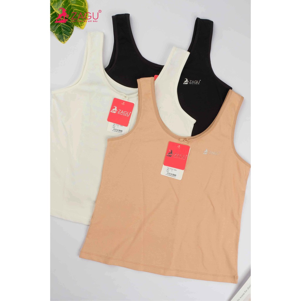 Áo lá mặc áo dài Zagu 1813 bản vai lớn chất liệu Cotton 4 chiều