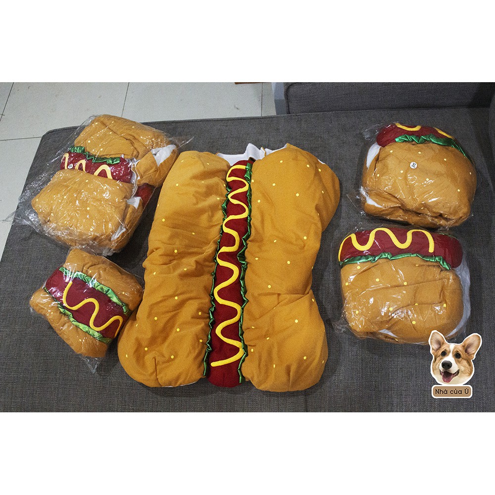 Áo Hotdog Big size - Áo Cho Chó To Mùa Đông Giữ Ấm - Áo Cho Chó Lớn