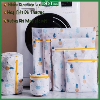 Túi Giặt Quần Áo/ Túi Lưới Đựng Đồ Lót, Quần Áo Trong Máy Giặt Hoạ Tiết TRÁI THƠM Dễ Thương Dotina TG03