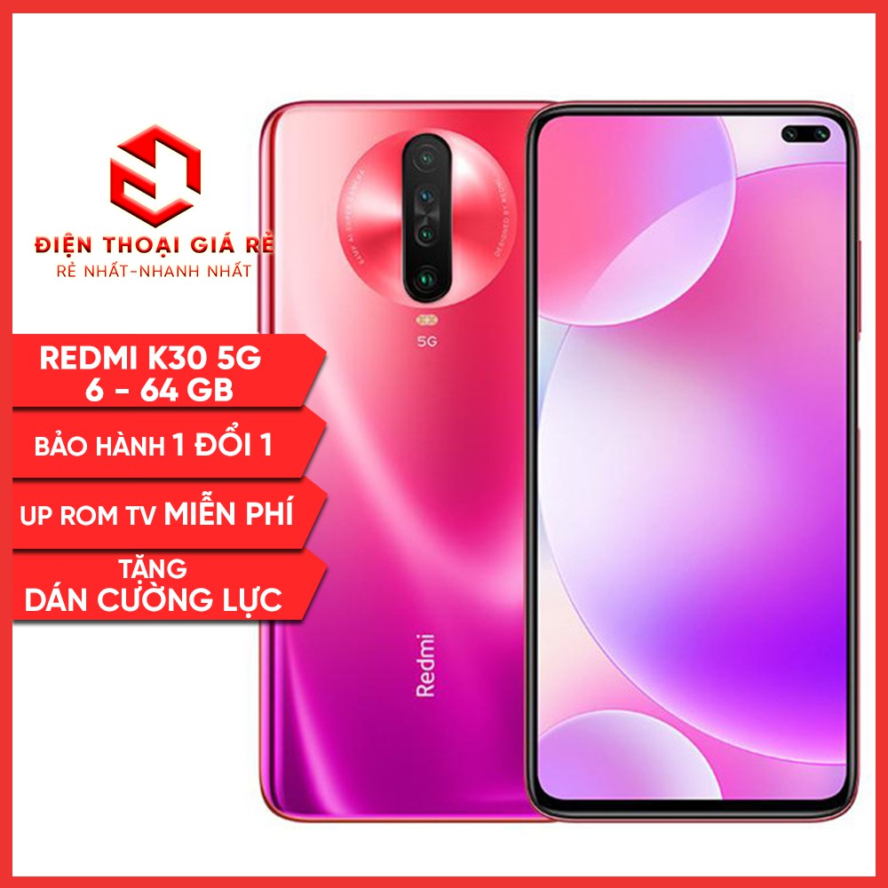 Điện thoại XIAOMI REDMI K30 5G - 64/128 GB  RAM 6/8GB - [Giá rẻ, Bảo hành 3 tháng1 đổi 1 - Tặng dán cường lực] | BigBuy360 - bigbuy360.vn