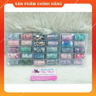 Giấy Foil Trang Trí Móng set 10 ô