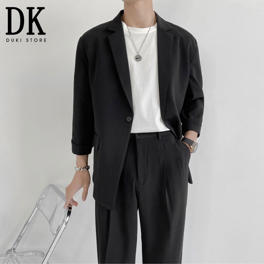 Áo khoác blazer nam ,áo vest nam balzer nam tay lật phong cách Hàn Quốc LZB0013 - DUKI STORE | BigBuy360 - bigbuy360.vn