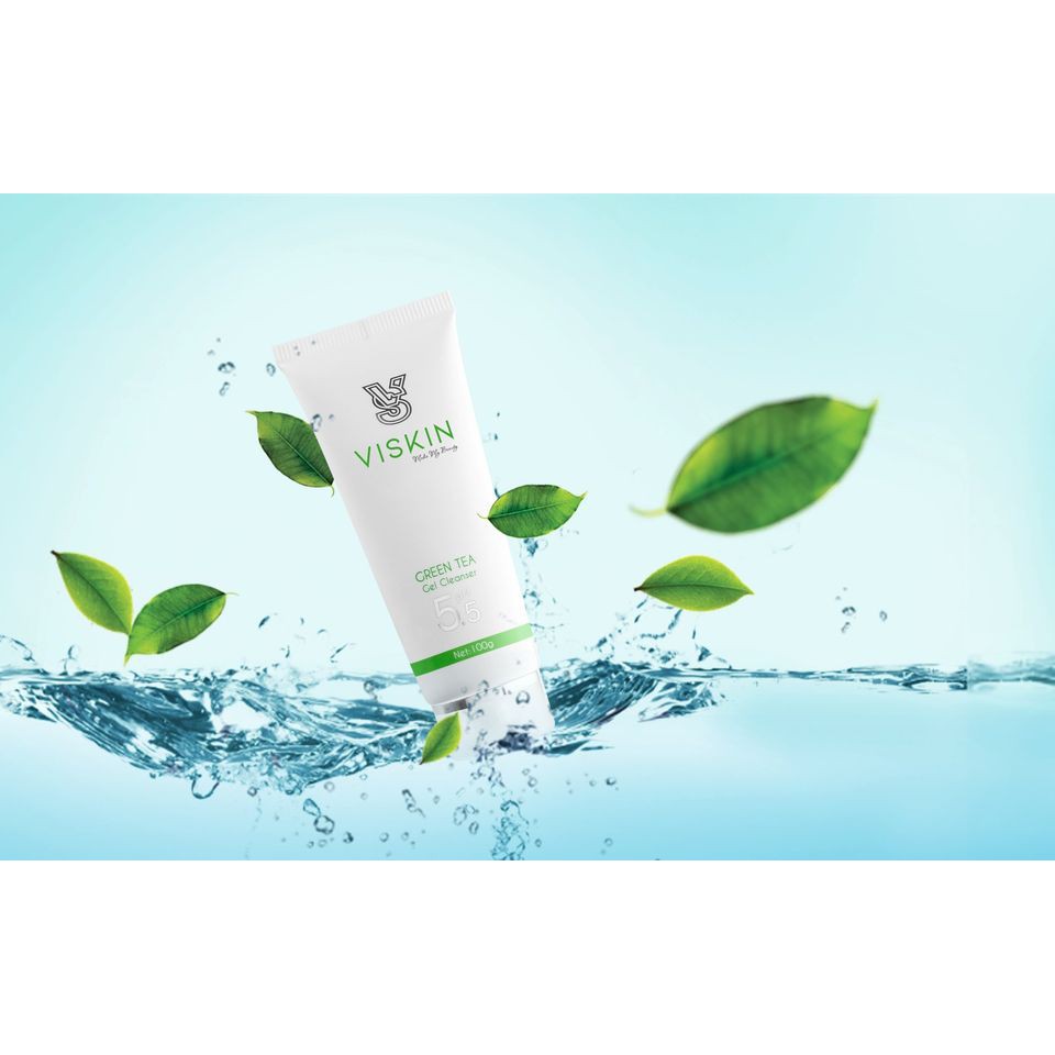 SỮA RỬA MẶT TRÀ XANH VISKIN - VISKIN GREEN TEA GEL CLEANSER
