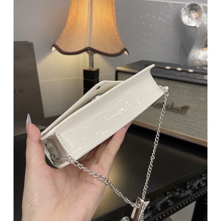 Túi xách P tam giác da bóng túi pờ ra đà bóng size 19 full box super - ZENI.STORE