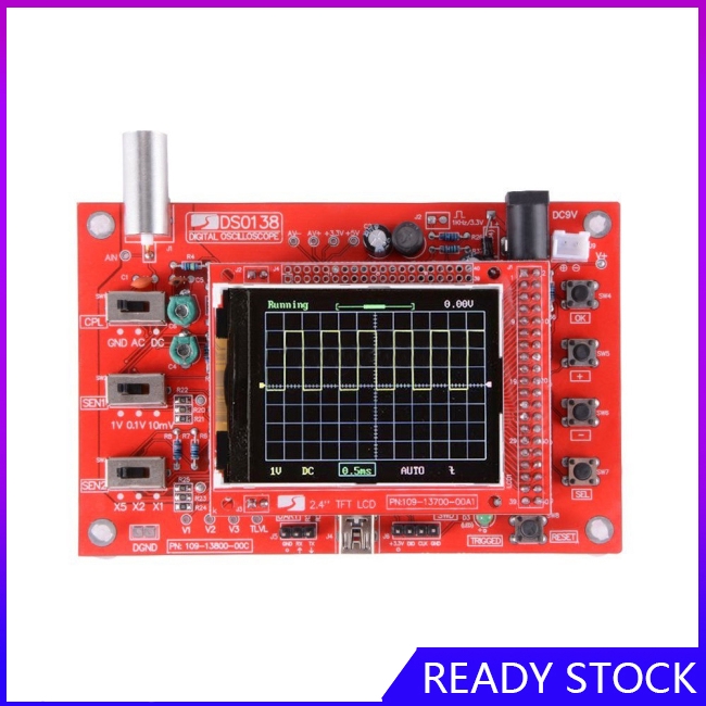 FL【COD Ready】DSO138 2.4" TFT LCD Digital Oscilloscope Test 1Msps 200KHz Bandwidth with Probe