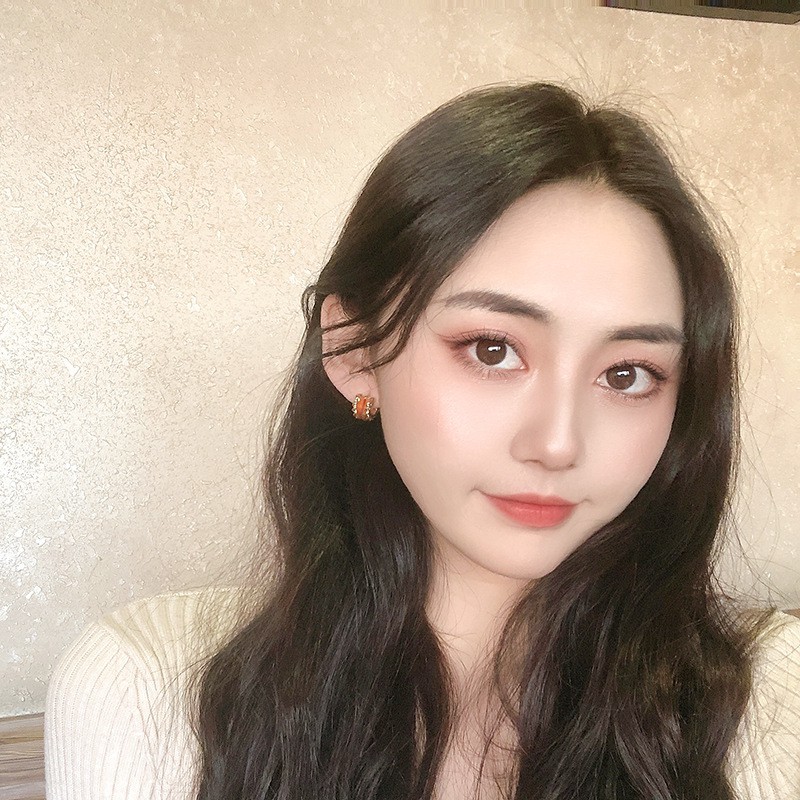 Khuyên tai kẹp không bấm lỗ chốt cố định K176 bằng hợp kim mạ vàng hình chữ C dáng ngắn Leous Accessories