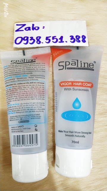 Dầu bóng tuýp Spaline  70ml FREESHIP , nuôi dưỡng,bảo vệ tóc , bổ sung chất chống nắng,bóng mượt mềm mại