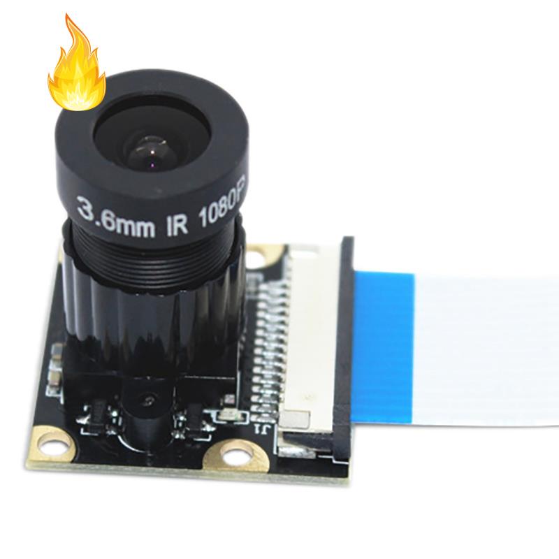 Máy Ảnh Kích Thước 1080P 5 Million Pixels 1.8 75° Chip OV5647 Chip Cho Raspberry Pi 2/4/3B+