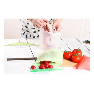 Túi Zip Silicon Thực Phẩm Tái Sử Dụng Thân Thiện Với Môi Trường - 1000ml/1500ml - Nhiều Màu