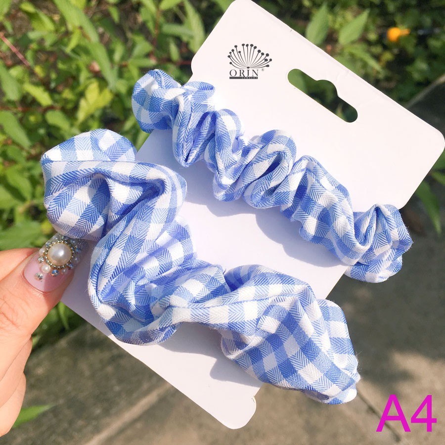 (Ảnh thật) Set 3 buộc tóc ,cột tóc scrunchies siêu xinh Orin K1179 K1178 K1177 K1181