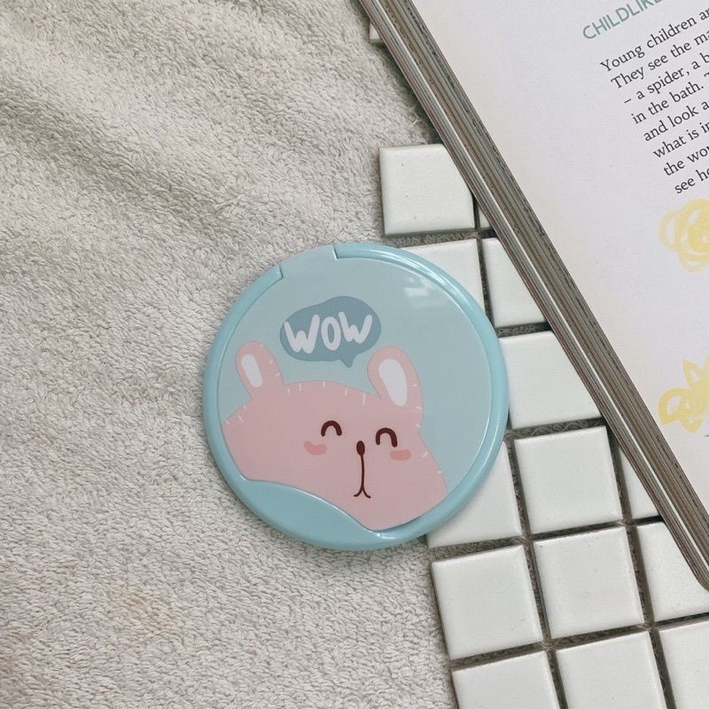 🔥 rẻ vô địch🔥Gương mini có lược bỏ túi hình tròn
