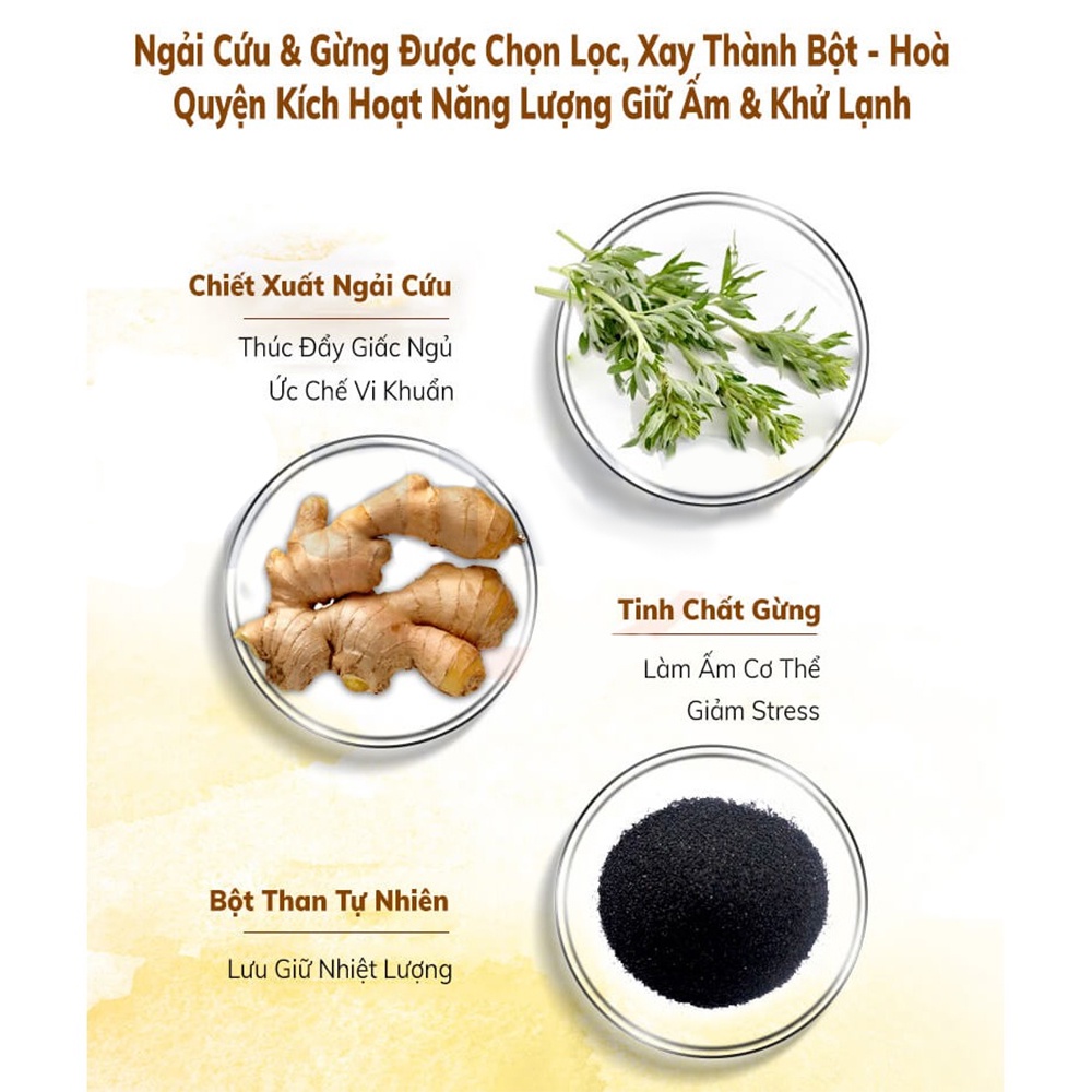 Miếng Dán Giữ Nhiệt Bàn Chân/Dán Cơ Thể Lớn/Nhỏ - Tinh Chất Gừng Tự Nhiên Nam/Nữ Giới - Giảm Ê Buốt Chân, Đau Bụng Kinh