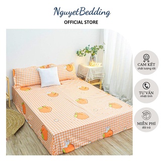 Ga Trải Giường + 2 vỏ gối Nhiều Mẫu Mã Hấp Dẫn Đáng yêu - Chất liệu Cotton Poly - Kích thước M2/M4/M6/M8
