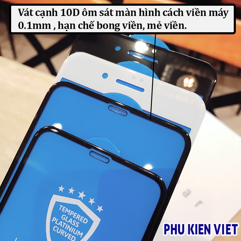 Kính cường lực iphone 10D Full màn 6/6plus/6s/6splus/7/7plus/8/8plus/x/xr/xs/11/12/pro/max/plus/promax - Phụ Kiện Việt