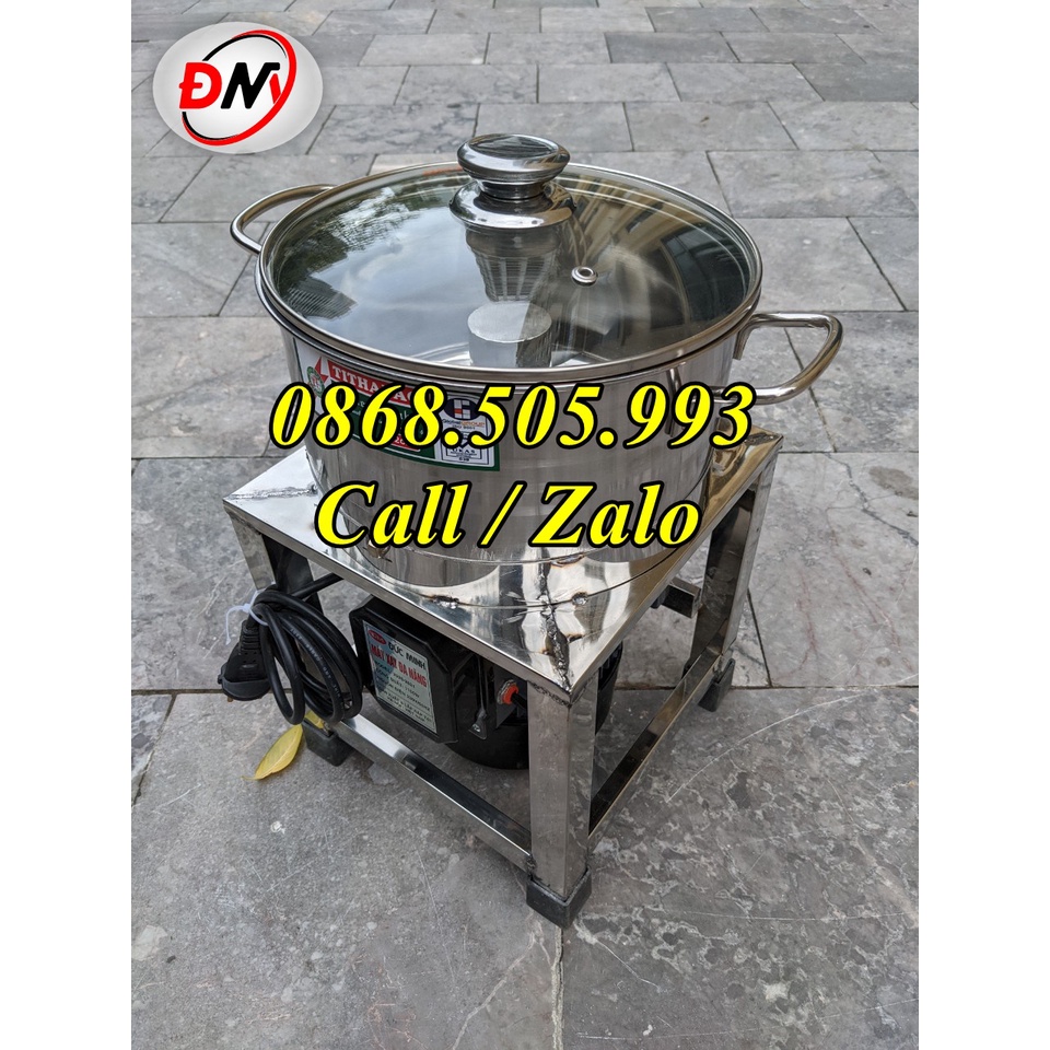 Nồi xay pate, xay thịt, hành, sả, tỏi, ớt, máy đánh chà bông, làm ruốc...Motor 1,1Kw