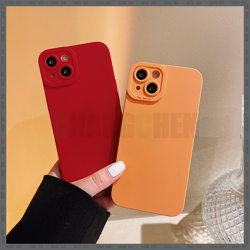 Ốp điện thoại silicon cạnh vuông chống sốc bảo vệ camera thích hợp cho IPhone 11 X XR XS Pro Max 7 8 Plus SE