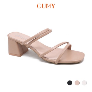Sandal cao gót quai ngang đế cao 7cm