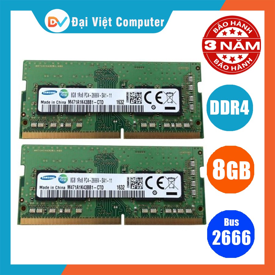 Ram laptop 16GB 8GB 4GB DDR4 bus 2666 MHz  samsung hynix kingston ...