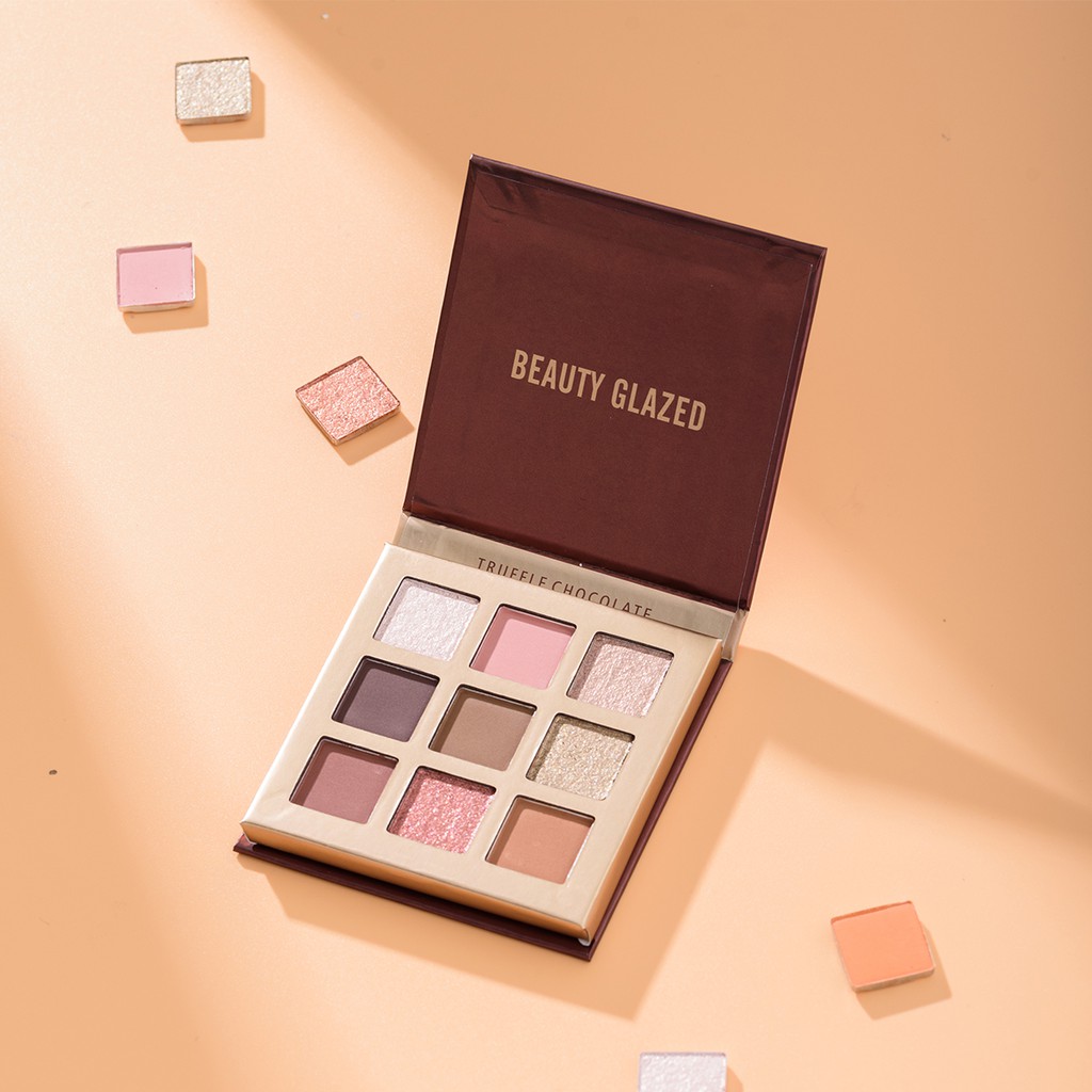 Bảng Phấn Mắt Beauty Glazed 9 Màu Tông Nhũ Và Lì Trang Điểm Làm Đẹp