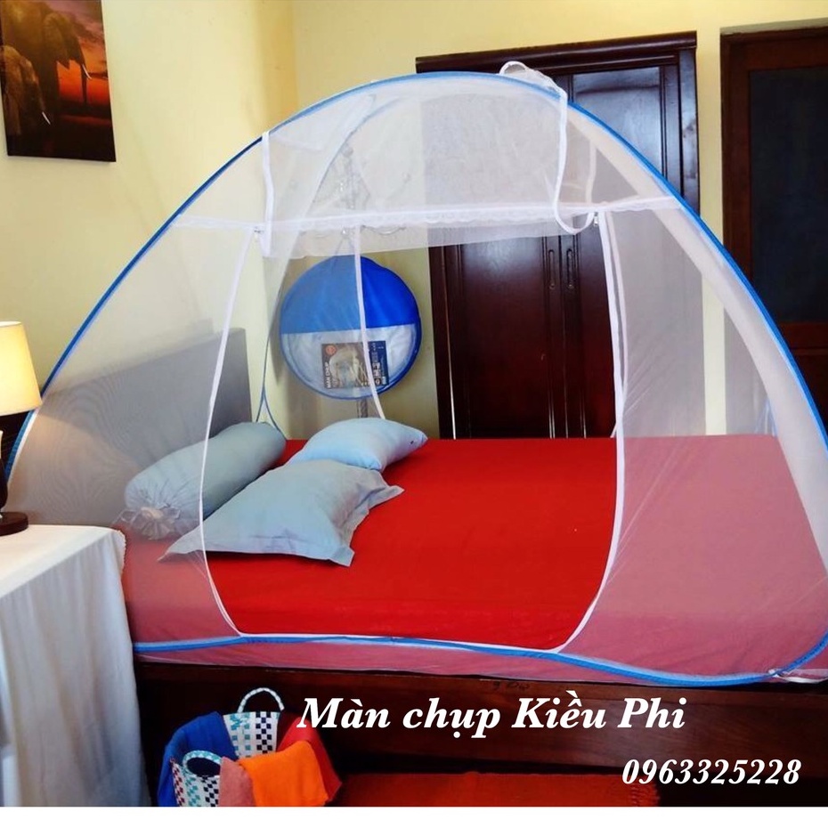 Màn chụp tự bung gấp gọn tiện dụng đỉnh chóp Kiều Phi - Mùng chụp tự bung 1m2 1m6 1m8 2m2 người lớn