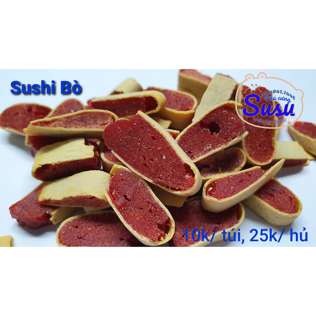 [Mã PET50K giảm Giảm 10% - Tối đa 50K đơn từ 250K] Bò cuộn Sushi cho Hamster, Nhím, sóc