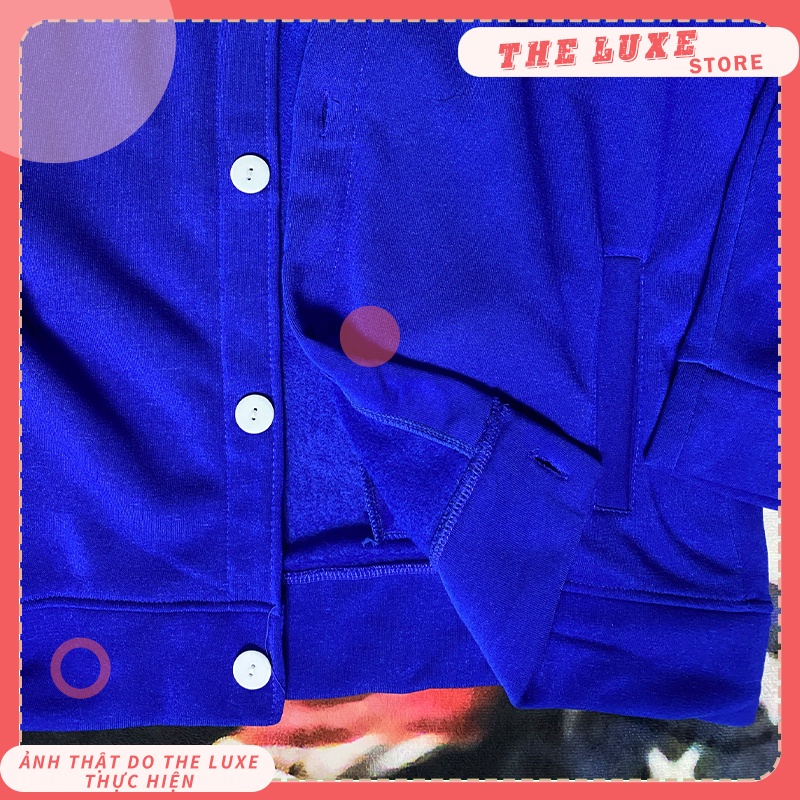 Áo khoác cardigan nữ họa tiết Hoa Hướng Dương, Áo khoác nỉ cardigan thu đông form rộng THE LUXE | BigBuy360 - bigbuy360.vn