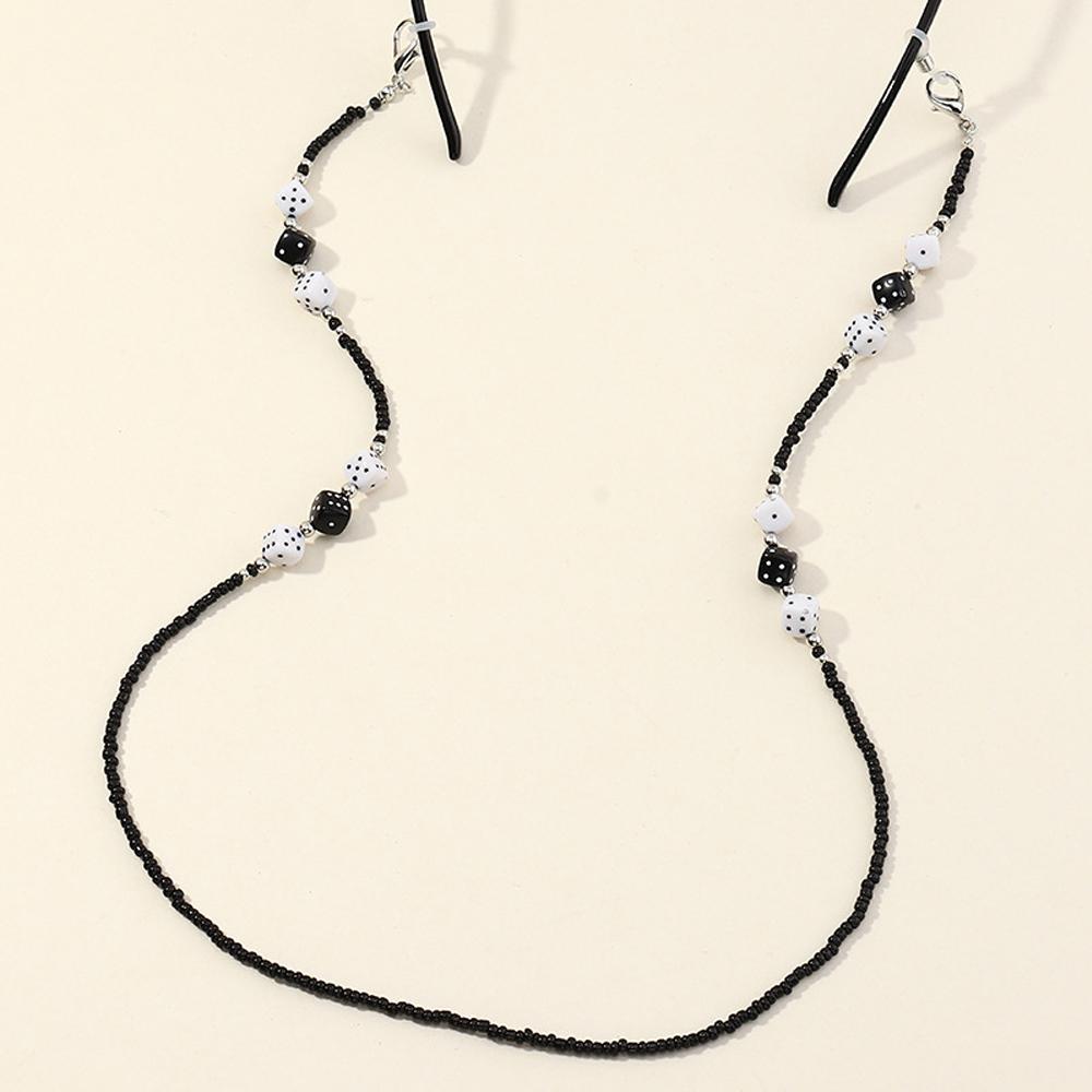 Dây Giữ Mắt Kính Acrylic Chống Thất Lạc Kèm Chuỗi Hạt Đeo Tiện Dụng