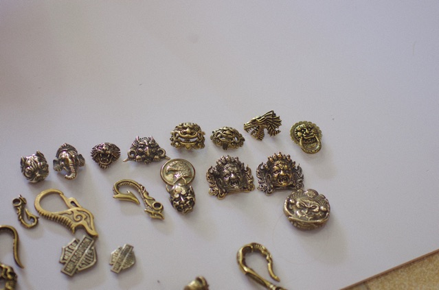 Mặt conchos kiểu, trang trí hoặc kết hợp nút bấm chén