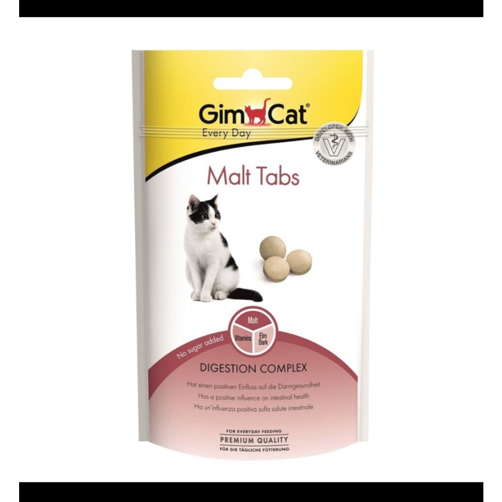 GimCat Malt Tabs (Hairball Tabs) 40g - Viên Nhai Tiêu Búi Lông Cho Mèo petkit corner