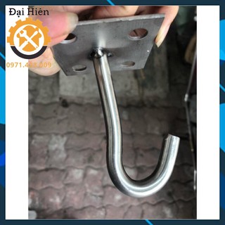 Móc treo đèn trang trí, móc treo quạt trần Inox có đế