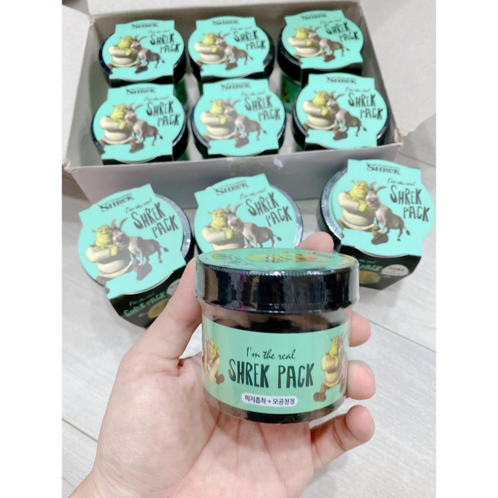 Mặt Nạ Đất Sét Bạc Hà Olive Young Dreamworks I'm The Real Shrek Pack 110g