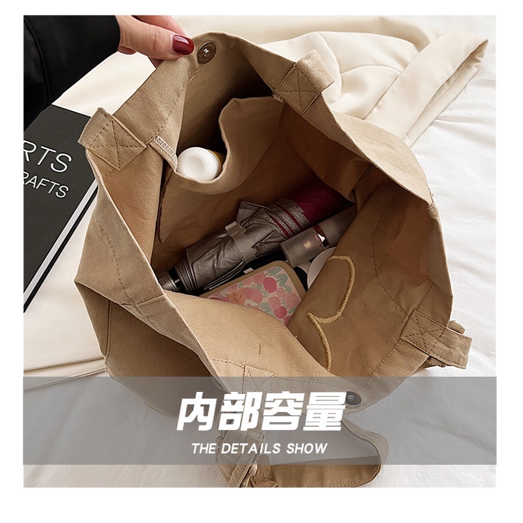 Túi Đeo Vai Vải Canvas Thêu Hoa Nhỏ Xinh Xếp Ly Thời Trang Nhật Bản Mới 2022 Cho Bạn Gái