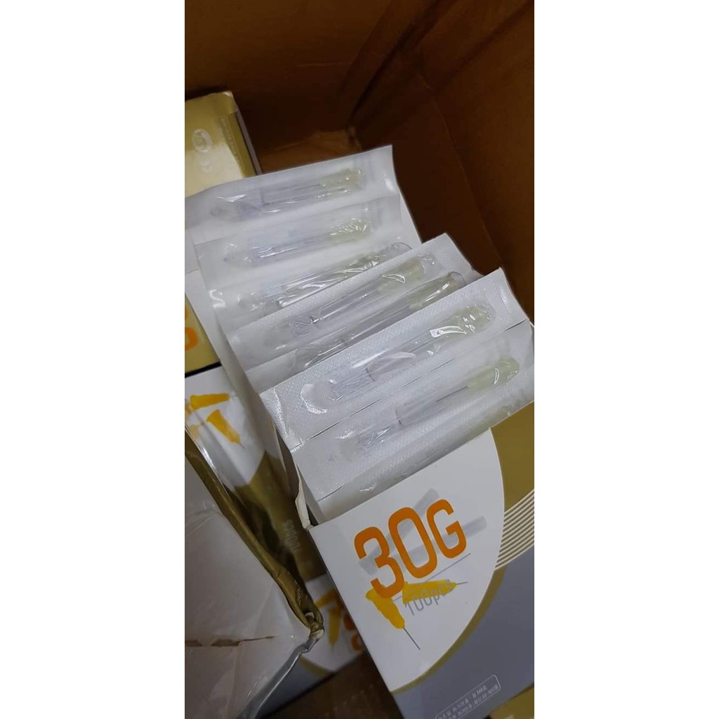 Xả 100 kim 30G 4mm hết date dùng học tiêm (lưu ý hàng hết date như ảnh )