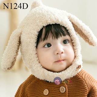 Mũ len tai cừu cài cúc đáng yêu cho bé trai bé gái 6 tháng - 3 tuổi