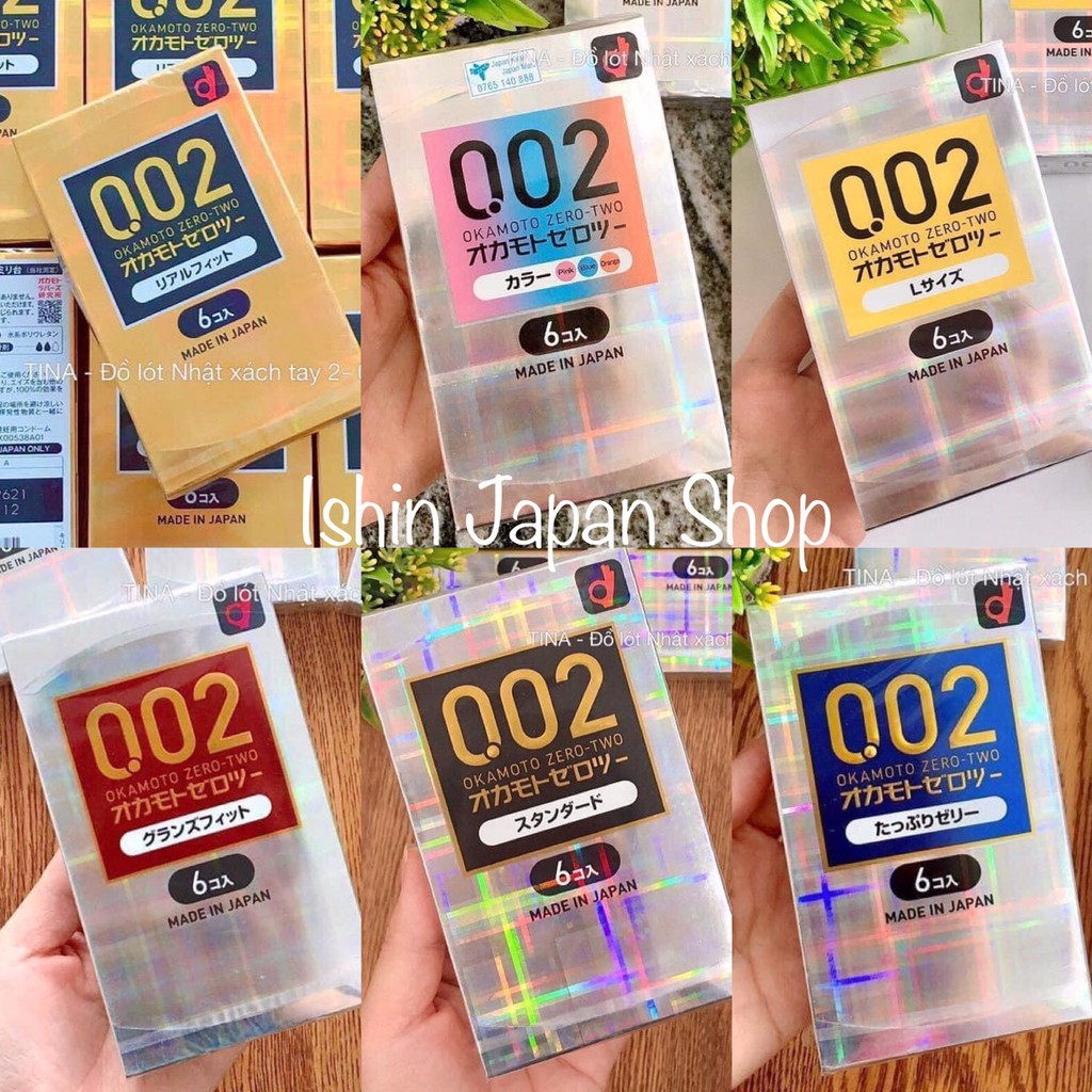 Bao cao su okamoto 0.02 NỘI ĐỊA NHẬT BẢN 12 CÁI