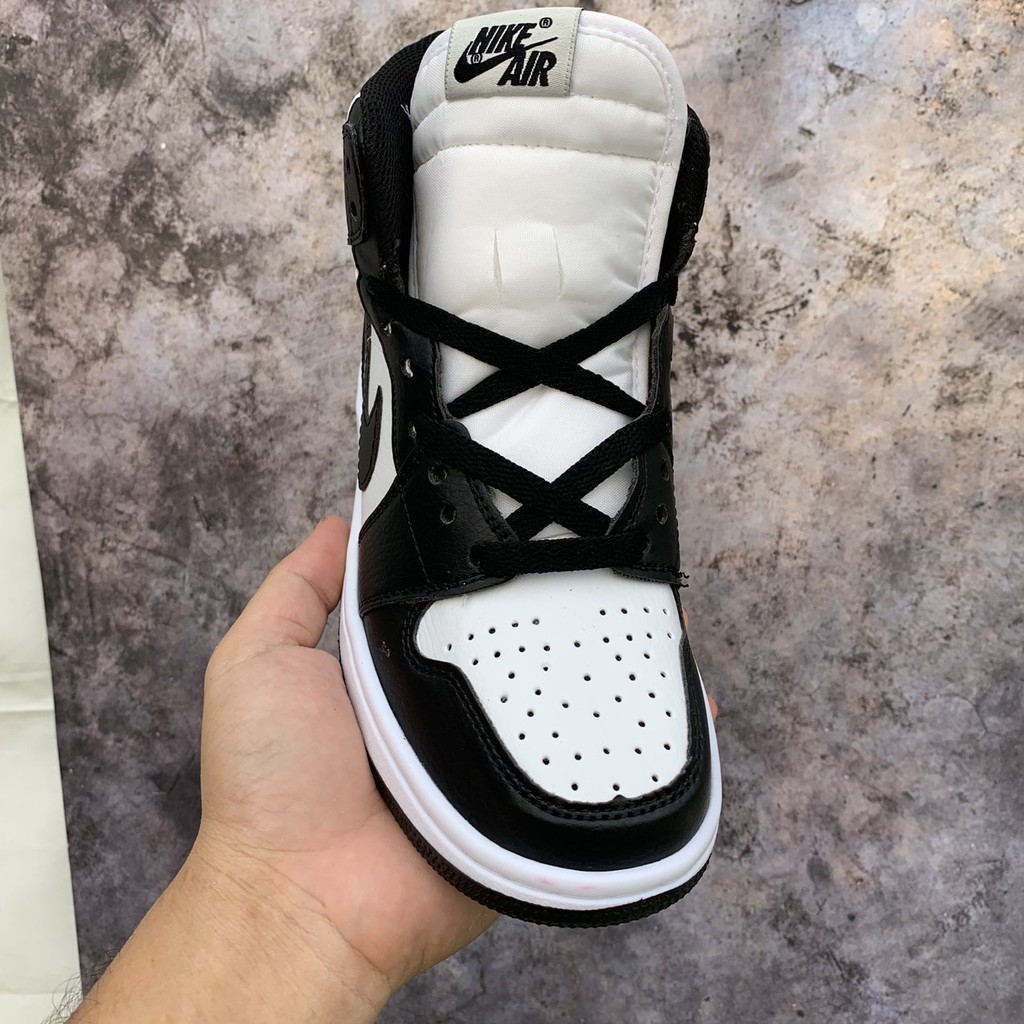 Giày JD1 high thể thao sneaker JORDAN 1 PANDA màu đen trắng cổ cao Hot trend nam nữ