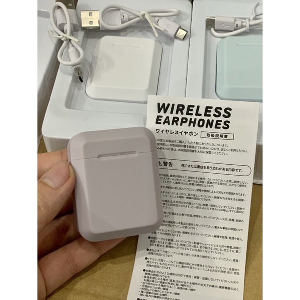 Tai Nghe Bluetooth Wireless Earphones Nhật Bản Sẵn 3 Màu Thời Trang