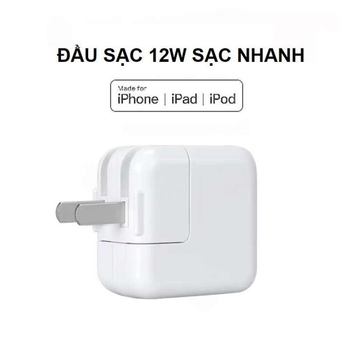 [Mã 2404EL10K giảm 10K đơn 20K] [Free Ship] Củ Sạc Iphone, Ipad 12W Zin Chính Hãng Apple - Dòng Sạc Chuẩn Không Nóng Máy